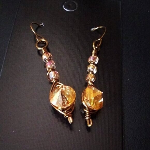 Bling-a-liscious Sexy EarCandy! Uniquely Wire Wrapped & Handmade Dangle Earrings - Picture 8 of 10